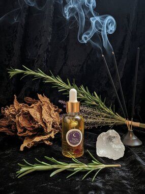 HIGH PRIESTESS Perfume Oil — A Nocturnal Tobacco Dreamwork & Psychic Ritual Oil